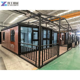 20ft Double Wing Expandable Container House – Modern Prefabricated Mobile Home thumbnail 2