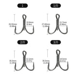 4X Strong High Carbon Steel Treble Hooks (20pcs / 2 Boxes) – Ultra Sharp Saltwater & Freshwater Fishing Hooks thumbnail 5