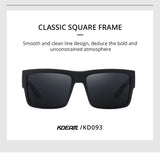 KDEAM Classic Square Polarized Sports Sunglasses UV400 Windproof Outdoor Fishing Driving Shades for Men KD093 thumbnail 10