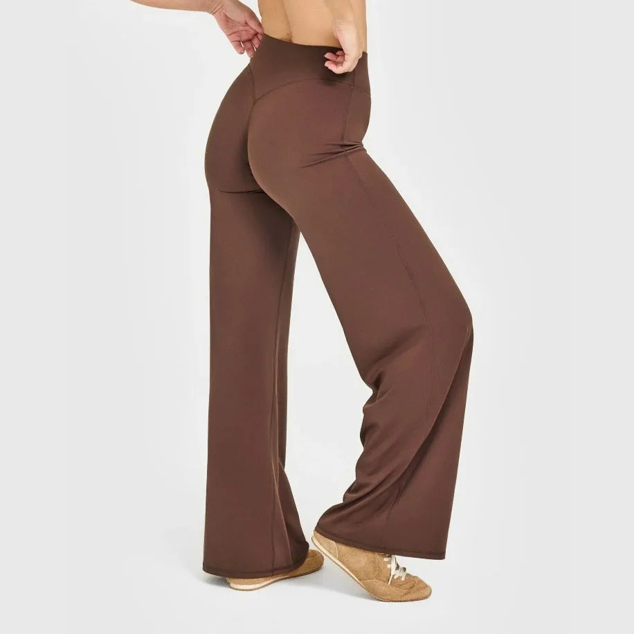Straight Leg Ultra-Soft Butter Fabric Yoga Pants for Women – Mid-Waist Sports Leggings