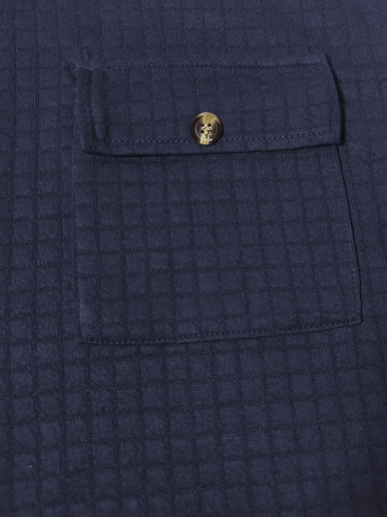 Men’s Spring Business Casual Single-Button Multi-Pocket Jacket