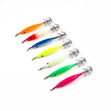 5 Pcs Luminous Squid Fishing Hooks – Blowtorch Octopus & Cuttlefish Hooks | High Carbon Steel Simulated Shrimp Lures thumbnail 5