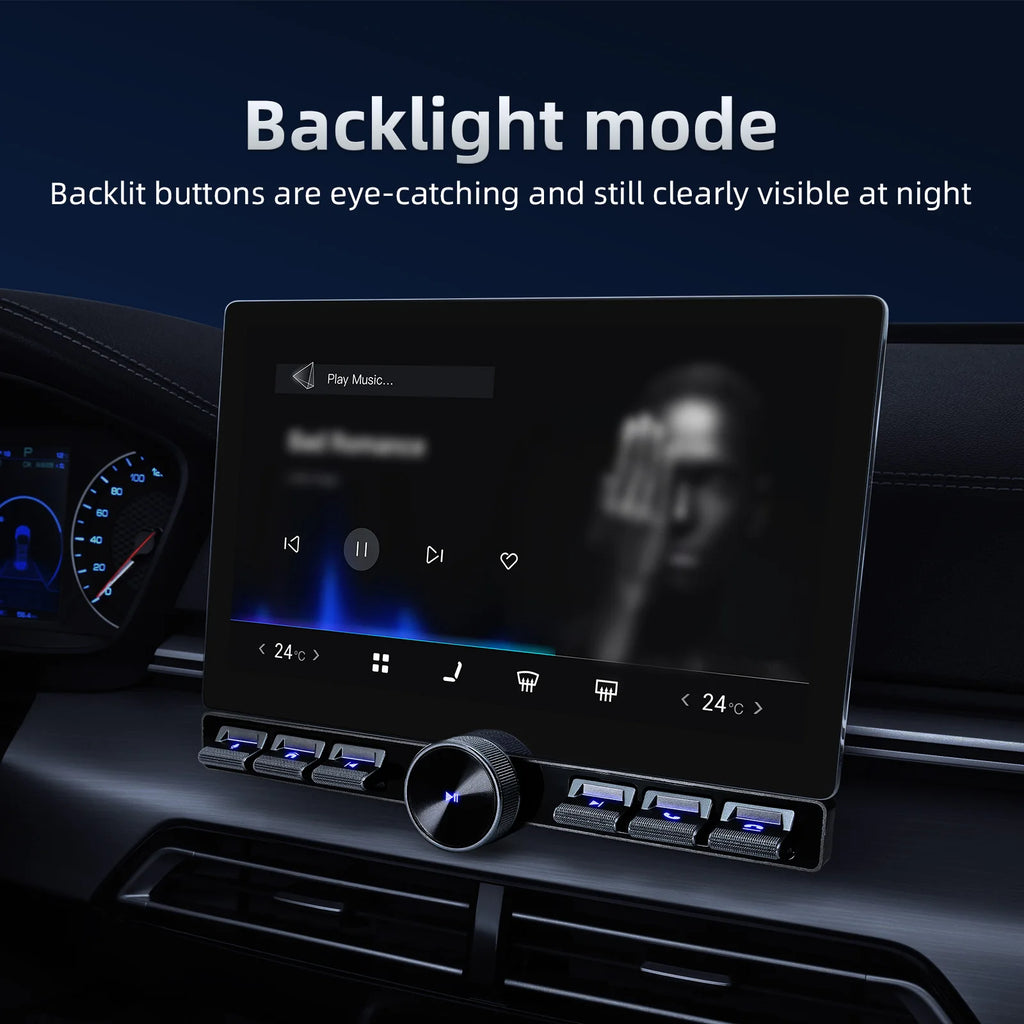 Wireless Smart In-Vehicle Multimedia Remote Controller – 7-Key Steering Wheel Volume & Music Control