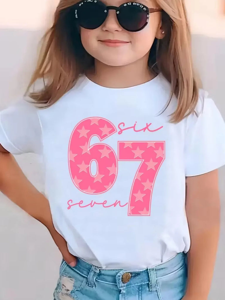 Kids Graphic Print T-Shirt Summer Short Sleeve Loose Fit Tee 7–15 Years