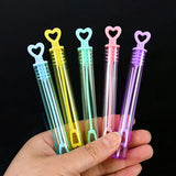 10-50pcs Colorful Heart Bubble Soap Bottles with Wands – Kids Party Favors & Wedding Gifts thumbnail 4