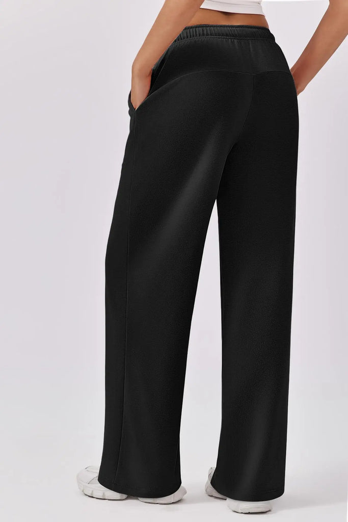 Autumn & Winter Women’s Elastic Waist Wide Leg Casual Pants