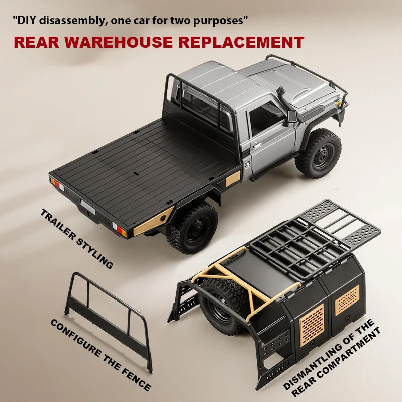 ZWN MN82 / MN82S LC79 1:12 Scale 4WD RC Pickup Truck – Full Scale Off-Road Climbing Remote Control Car