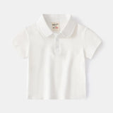 Fashion Kids Boys Polo Shirt – Luxury Stand Collar Summer Tee, Soft Breathable Cotton thumbnail 32