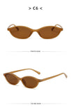 Retro Oval Cat Eye UV400 Sunglasses for Women – Trendy Small Frame Punk Sun Protection Shades thumbnail 22