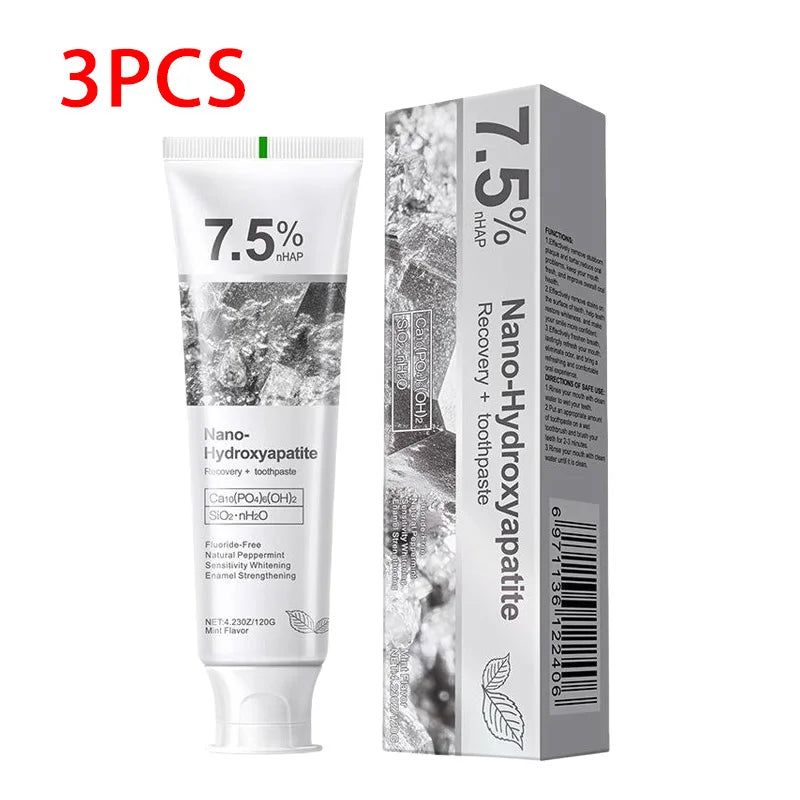 7.5% Hydroxyapatite Probiotic Whitening Toothpaste 120g – Enamel Repair & Breath Freshening for Adults
