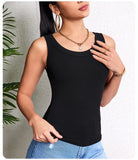 3-Piece Women’s Solid Color Knit Tank Top Vest Set thumbnail 17