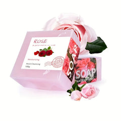 Handmade Rose Soap 100g – Hydrating, Deep Cleansing & Moisturizing Essential Oil Bar