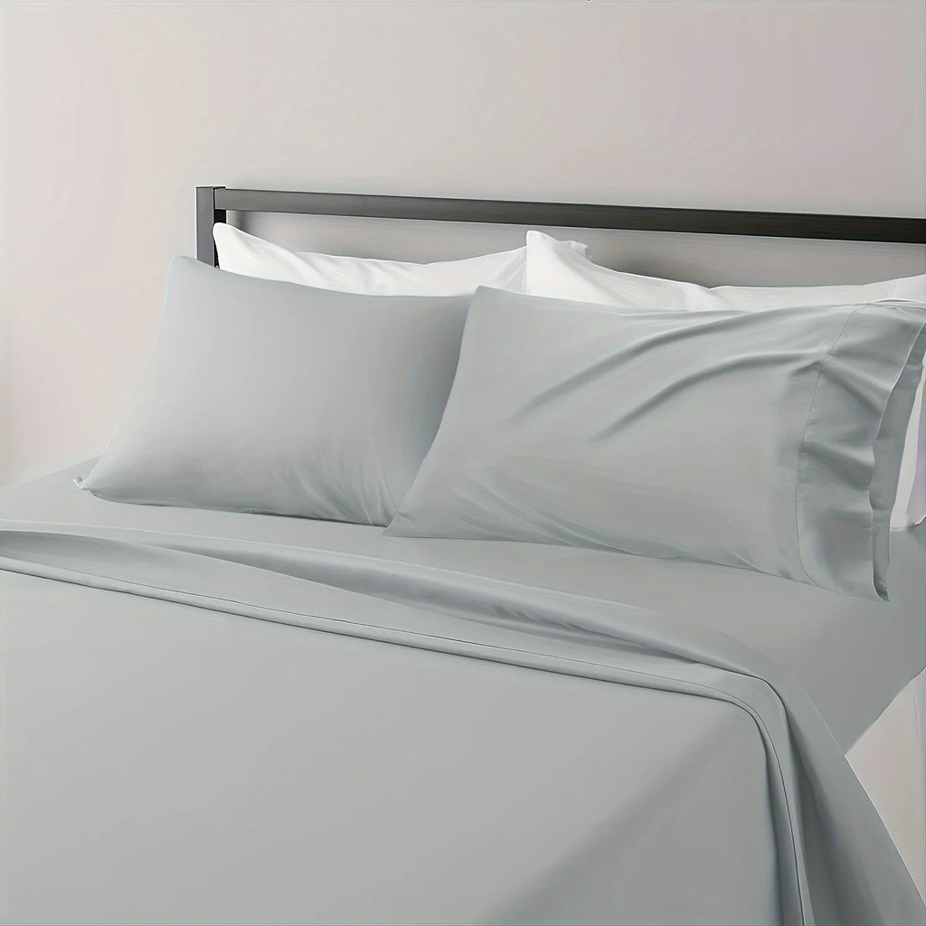 Breathable & Cooling Luxury Bed Sheet Set – Extra Soft Easy-Fit Hotel Style (3/4 Piece)
