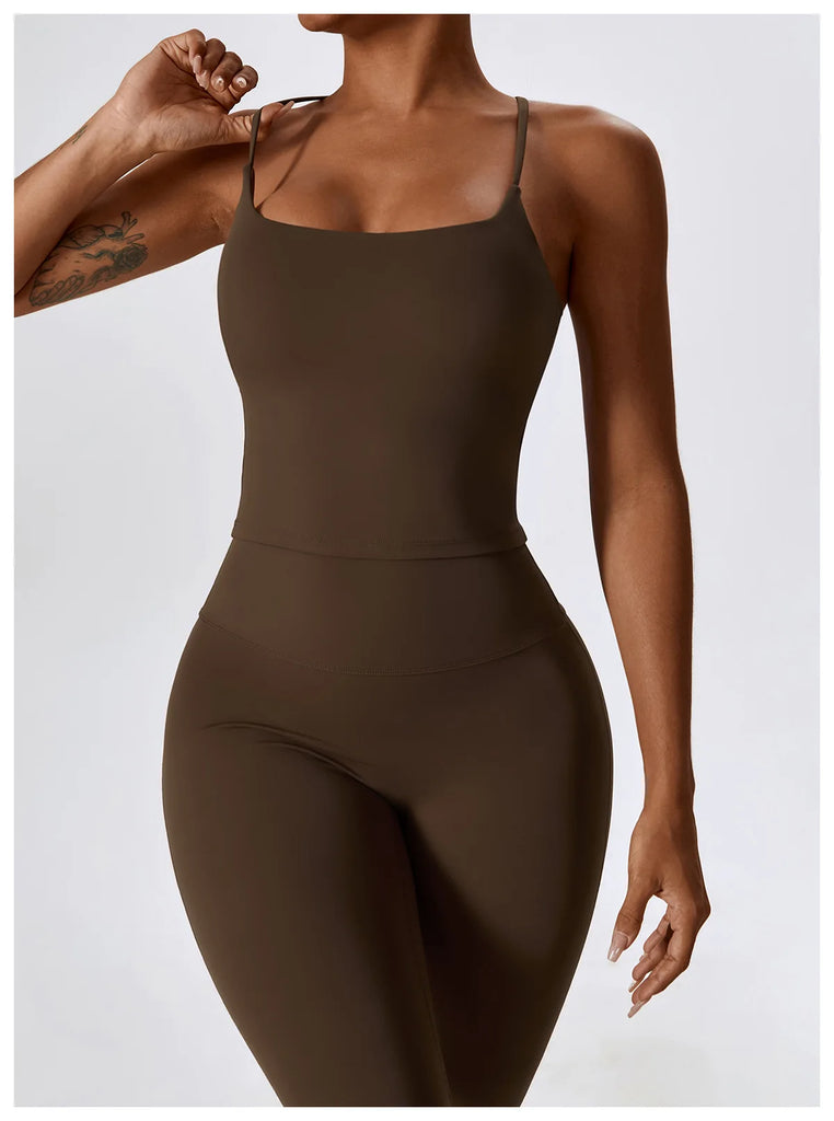 Seamless 2-Piece Women’s Yoga Set – Fitness Leggings & Sports Bra Workout Suit