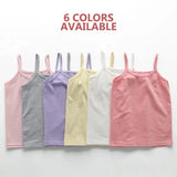 Cotton Girls Tank Top – Breathable Kids Camisole, Solid Color Sleeveless Vest for Ages 3-8 thumbnail 3