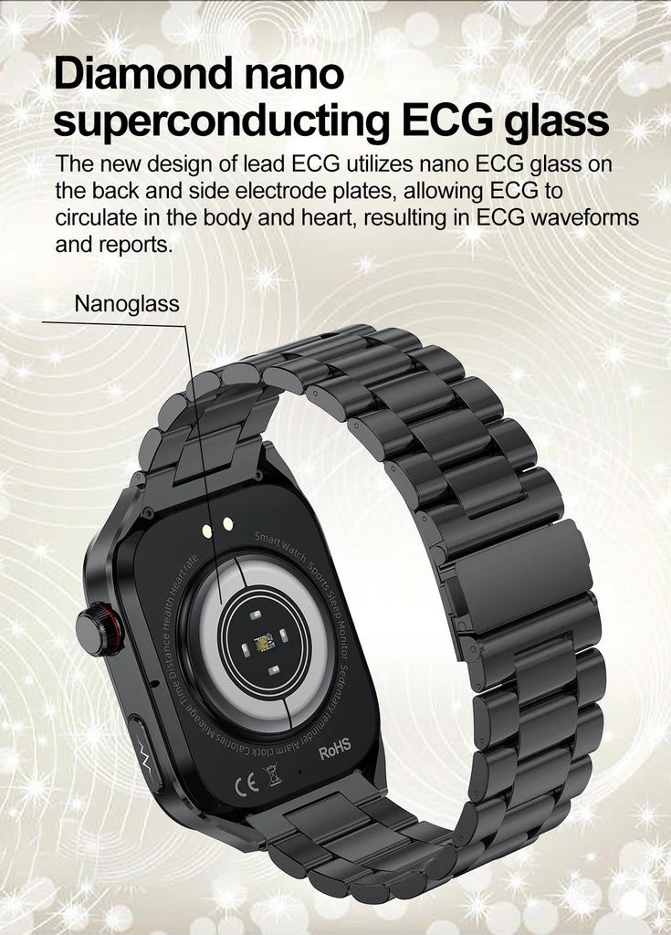 GUHUAVMI Micro Physical Examination Smart Watch with ECG, Uric Acid & Five-Organ Health Monitoring