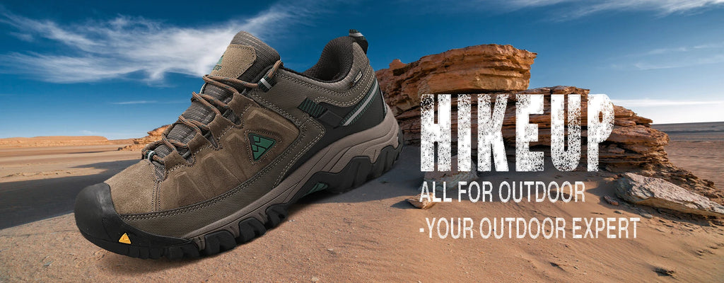 HIKEUP Men’s High-Quality Hiking Shoes – Durable Leather Climbing & Outdoor Walking Sneakers