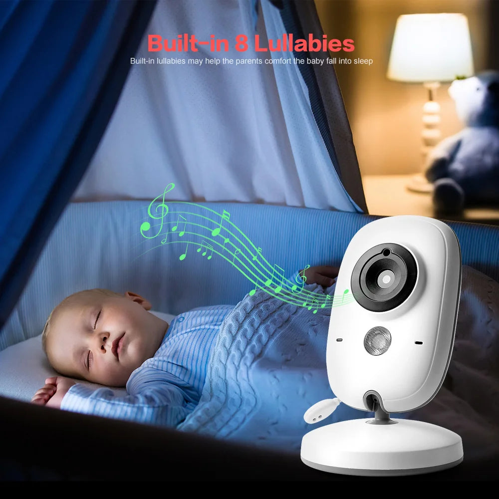VB603 2.4G Wireless Video Baby Monitor with 3.2" LCD, Two-Way Audio, Night Vision & Temperature Monitoring
