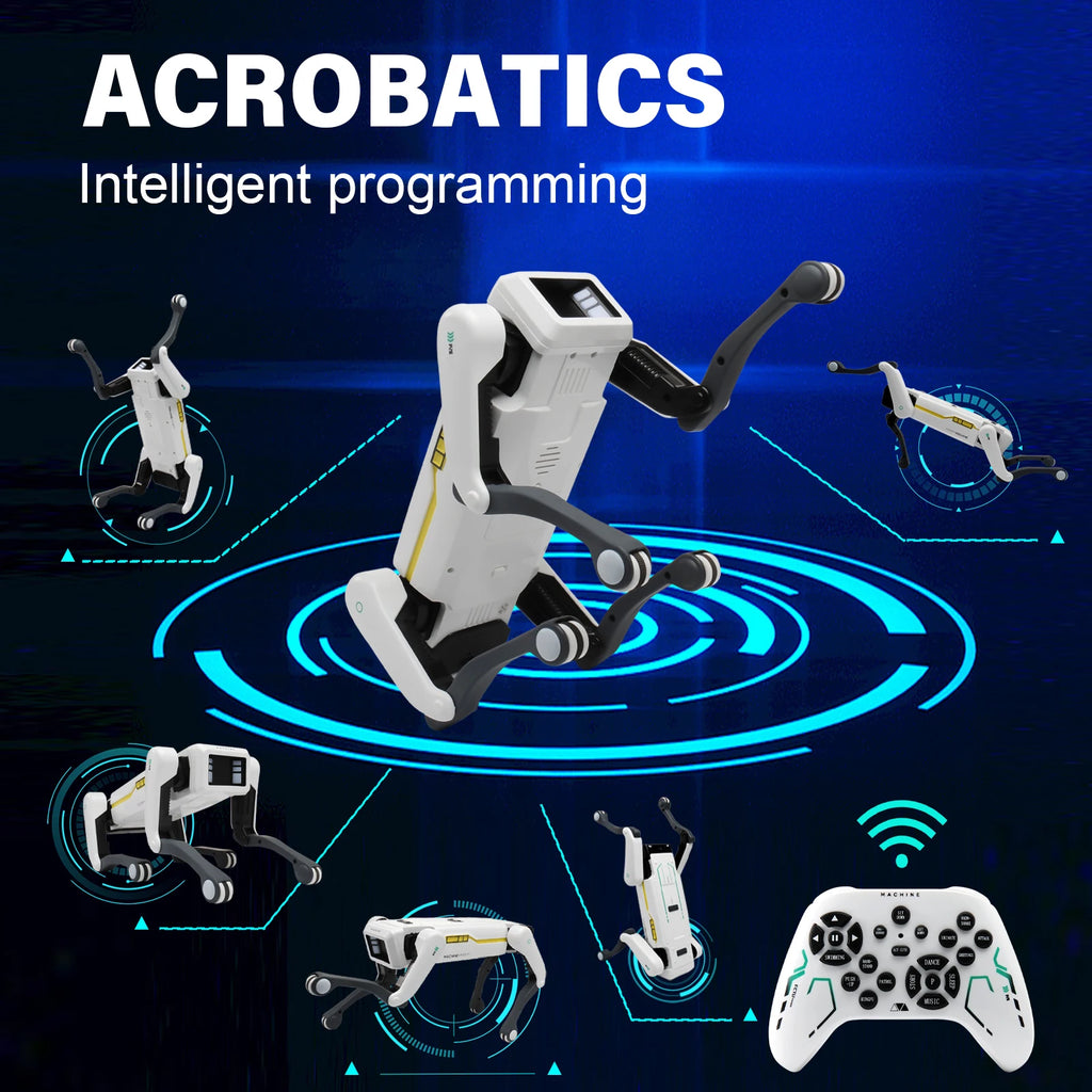 Intelligent AI RC Robot Dog – APP Remote Control, Voice Dialogue, Singing & Dancing Kids Toy
