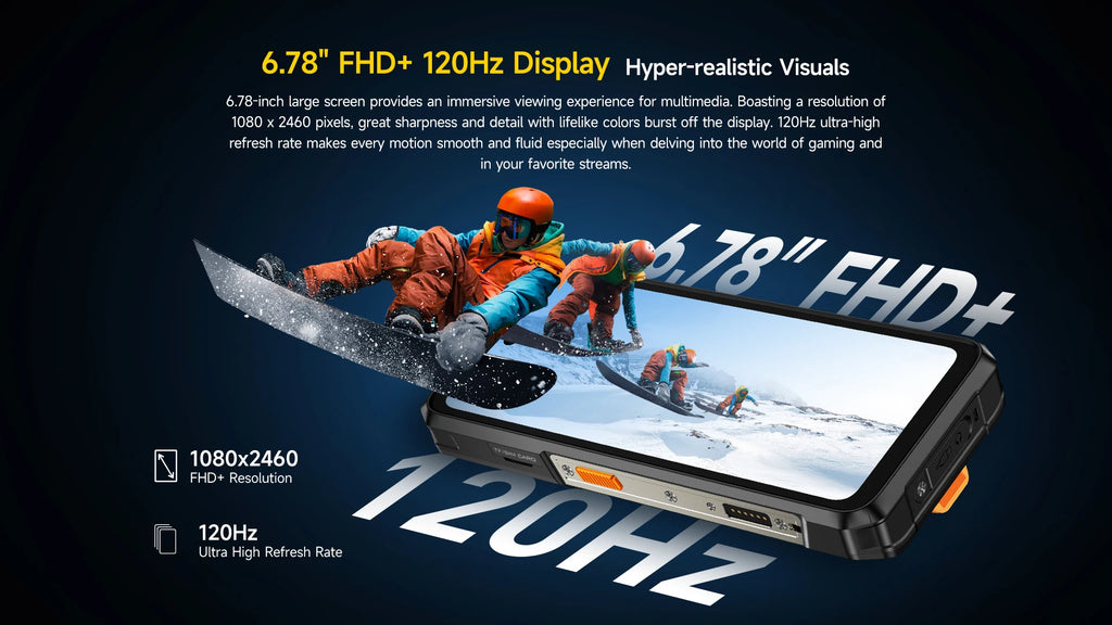 Ulefone Armor 26 Ultra 5G Rugged Waterproof Smartphone 120W Fast Charging 15600mAh 200MP+64MP Camera 24GB+512GB NFC