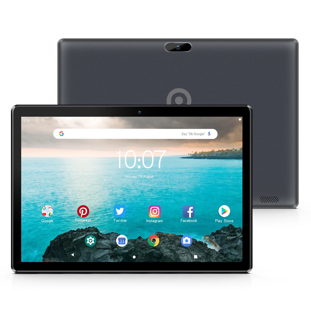 PRITOM 10 Inch Android 13 Tablet PC with SIM Slot, 64GB Storage, Quad Core, 3G Phone Call, GPS, Dual Cameras