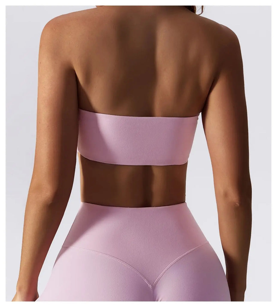 Strapless Quick-Dry Sports Bra Women’s Tube Top Yoga & Fitness Gym Wear