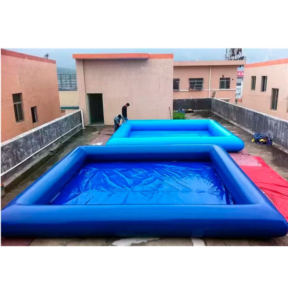 Square Inflatable Swimming Pool & Water Zorb Ball Pool – Heavy Duty PVC Outdoor Fun