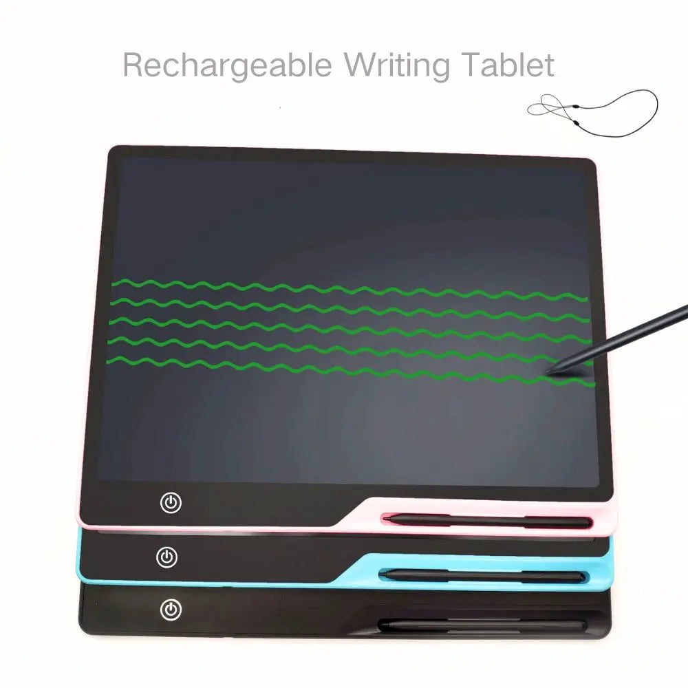 16 Inch USB Rechargeable LCD Writing Tablet Drawing Board 41cm Erasable Screen for Kids