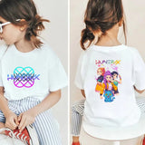 K-Pop Korean Wave Demon Hunter Kids 100% Cotton T-Shirt – Summer Street Style Cartoon Tee for Boys and Girls thumbnail 14