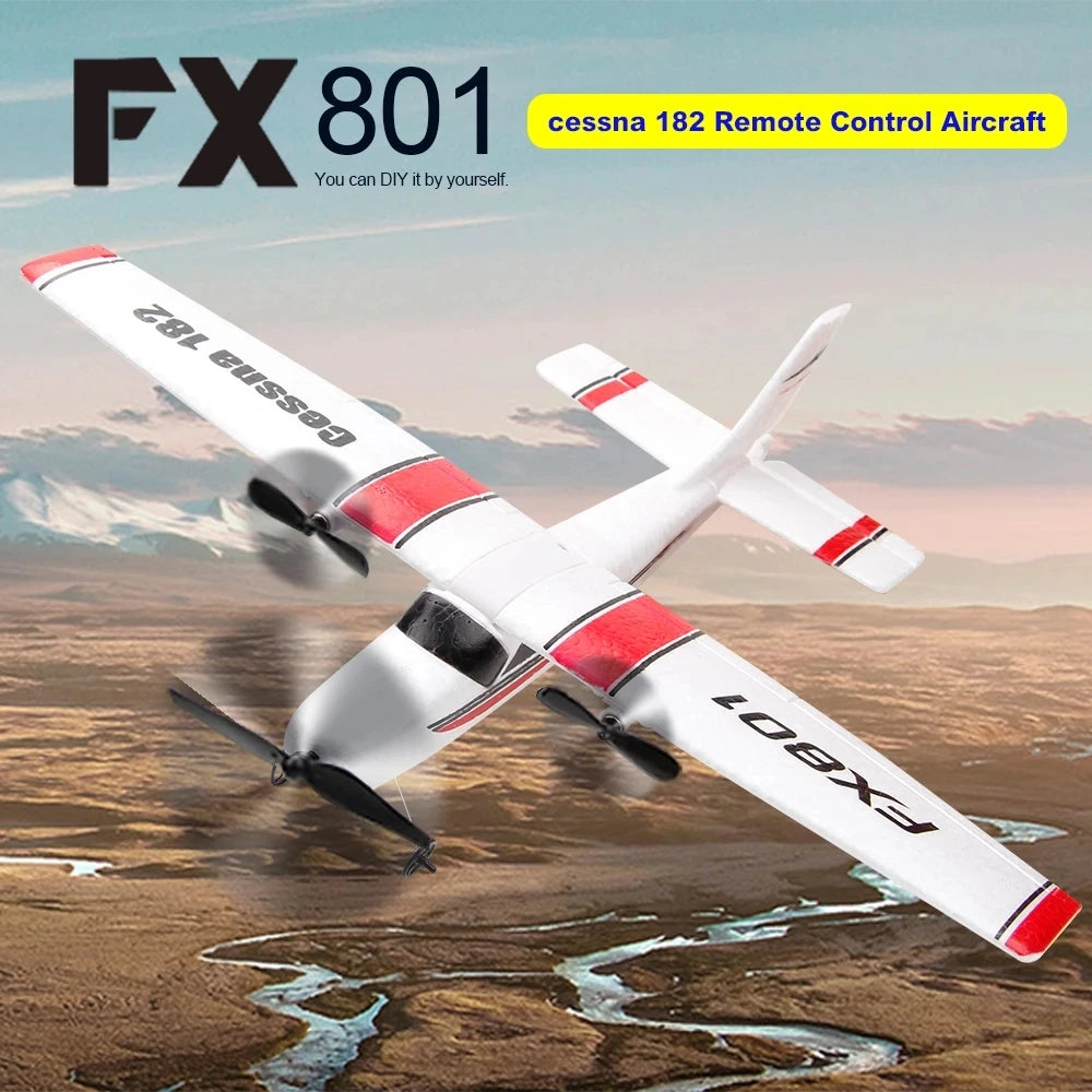 FX801 RC Plane EPP Foam 2.4G 2CH RTF Remote Control Airplane for Kids