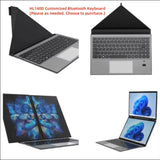 Dual Screen 14+14 Inch 2K Touchscreen 2-in-1 Laptop 16GB/32GB Intel N100 CPU 360° Flip Metal Case thumbnail 22