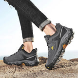 HIKEUP Men’s High-Quality Hiking Shoes – Durable Leather Climbing & Outdoor Walking Sneakers thumbnail 26