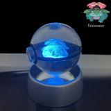 Pokemon 5cm Crystal Ball 3D LED Night Light – Pikachu, Charizard, Gengar & Eevee Gift Model thumbnail 21