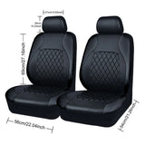 All Season Quilted PU Leather Car Seat Cover Set – Full Surround Waterproof Universal Fit for Sedan, SUV & Pick-Up Truck thumbnail 10