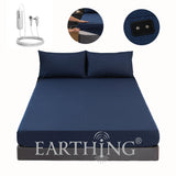 Grounding Earthing Fitted Sheet Cal King 183x213cm Cotton Silver Fibre Sheet with Grounding Cord 400TC thumbnail 11