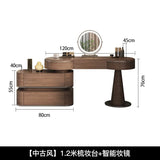Luxury Modern Bedroom Dressing Table with Mirror, Makeup Stool, and Storage Drawers thumbnail 30