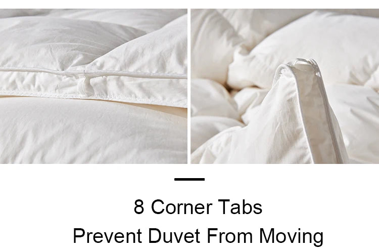 Goodnight Kiss 100% White Goose Down Comforter – Soft Luxury Warm Duvet for Winter, Spring & Autumn
