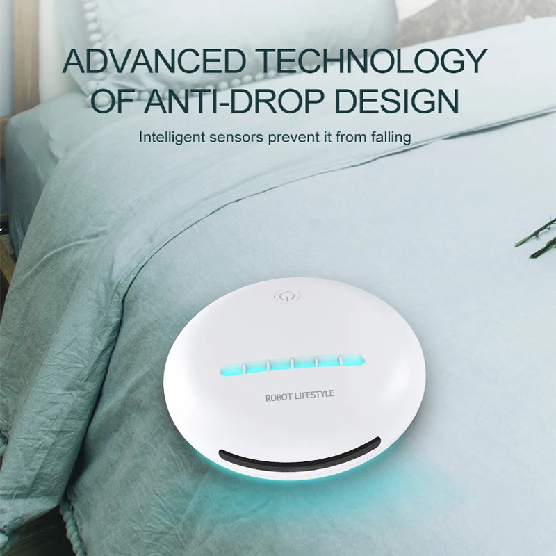 UV Bed Mite Removal Vacuum Cleaner Robot with UV Sterilization – Portable & Powerful Cleaner
