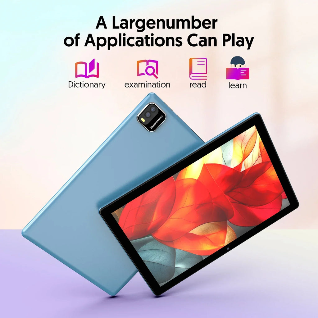 BAKEN 10-Inch Android 15 Tablet – Quad Core Processor, 12GB RAM (3GB+9GB), 64GB Storage, 1280x800 HD Display, Dual Camera, 5G WiFi