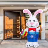6ft LED Inflatable Easter Bunny with Eggs – Luminous Garden Decoration thumbnail 7