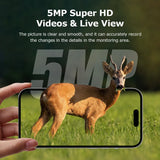 SECTEC 4G 2K 5MP Solar-Powered Trail Camera with Night Vision and PIR Motion Detection thumbnail 2