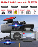 Dash Cam 4K UHD Car DVR with Night Vision, Built-In Wi-Fi, GPS & 24H Parking thumbnail 2