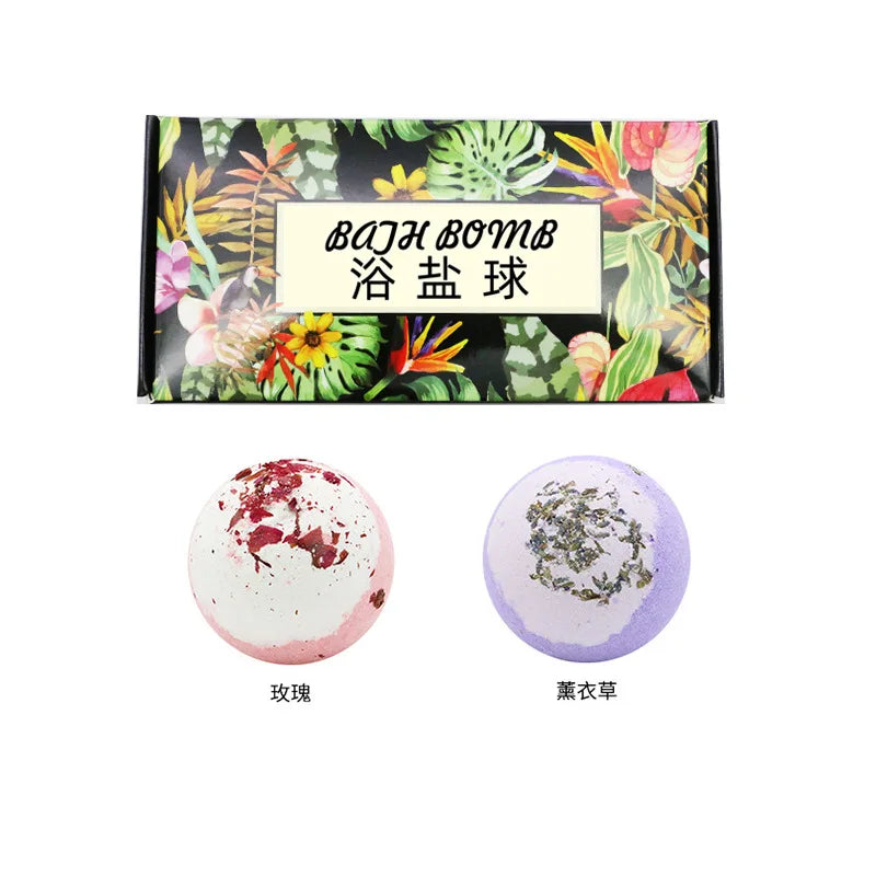 Essential Oil Effervescent Bath Bomb Salt – Body Whitening Aromatic Spa Bath Ball