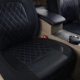 All Season Quilted PU Leather Car Seat Cover Set – Full Surround Waterproof Universal Fit for Sedan, SUV & Pick-Up Truck thumbnail 6
