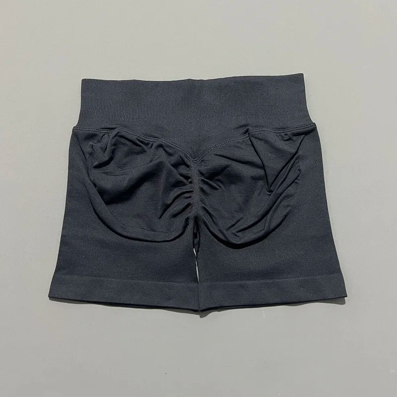 Women High Waist Fitness Shorts – Yoga, Gym, Running Sportswear