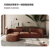 European Minimalist Luxury Living Room Sofa - Comfortable L-Shaped Velvet Sectional for Small Apartments thumbnail 12
