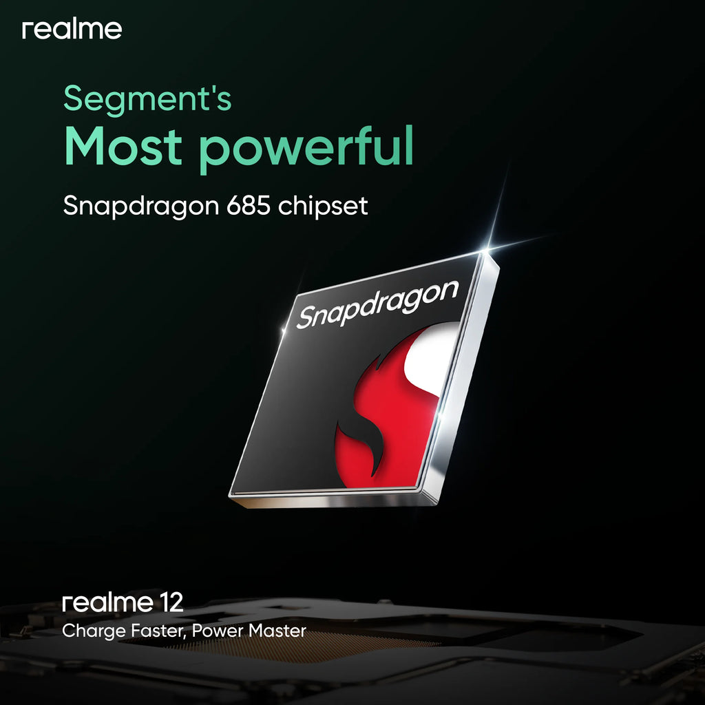 realme 12 4G Smartphone 50MP Sony OIS Camera Snapdragon 685 6.67" 120Hz AMOLED 67W Charge NFC