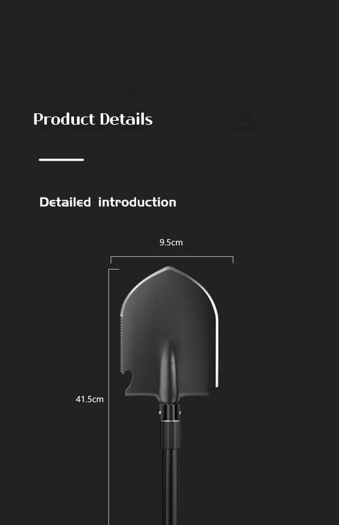 1pc Outdoor Small Foldable Camping Shovel – Multifunctional Hiking & Entrenching Tool