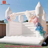 Commercial White Inflatable Bounce House Bouncy Castle 10x10ft with Blower – Kids & Events thumbnail 17