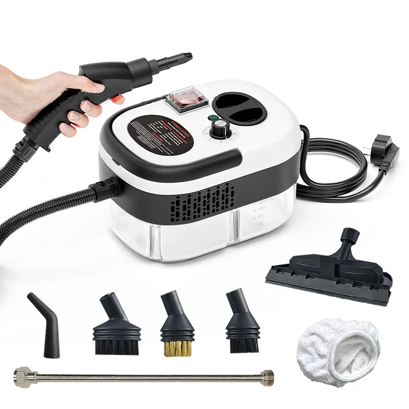 2500W High-Temperature Handheld Steam Cleaner for Home, Car, Kitchen, and More